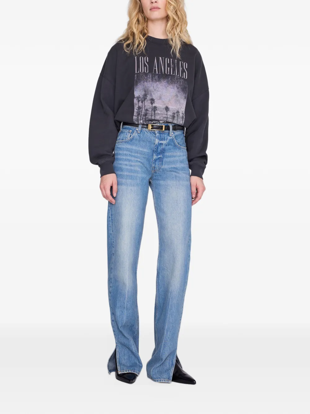 ANINE BING Miles sweater Los Angeles zwart