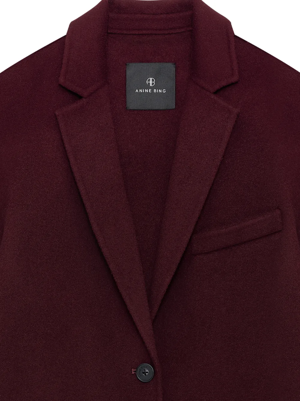 ANINE BING Quinn blazer van kasjmierblend Rood