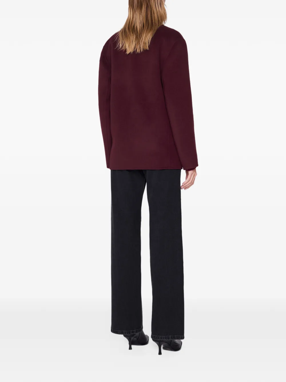ANINE BING Quinn blazer van kasjmierblend Rood