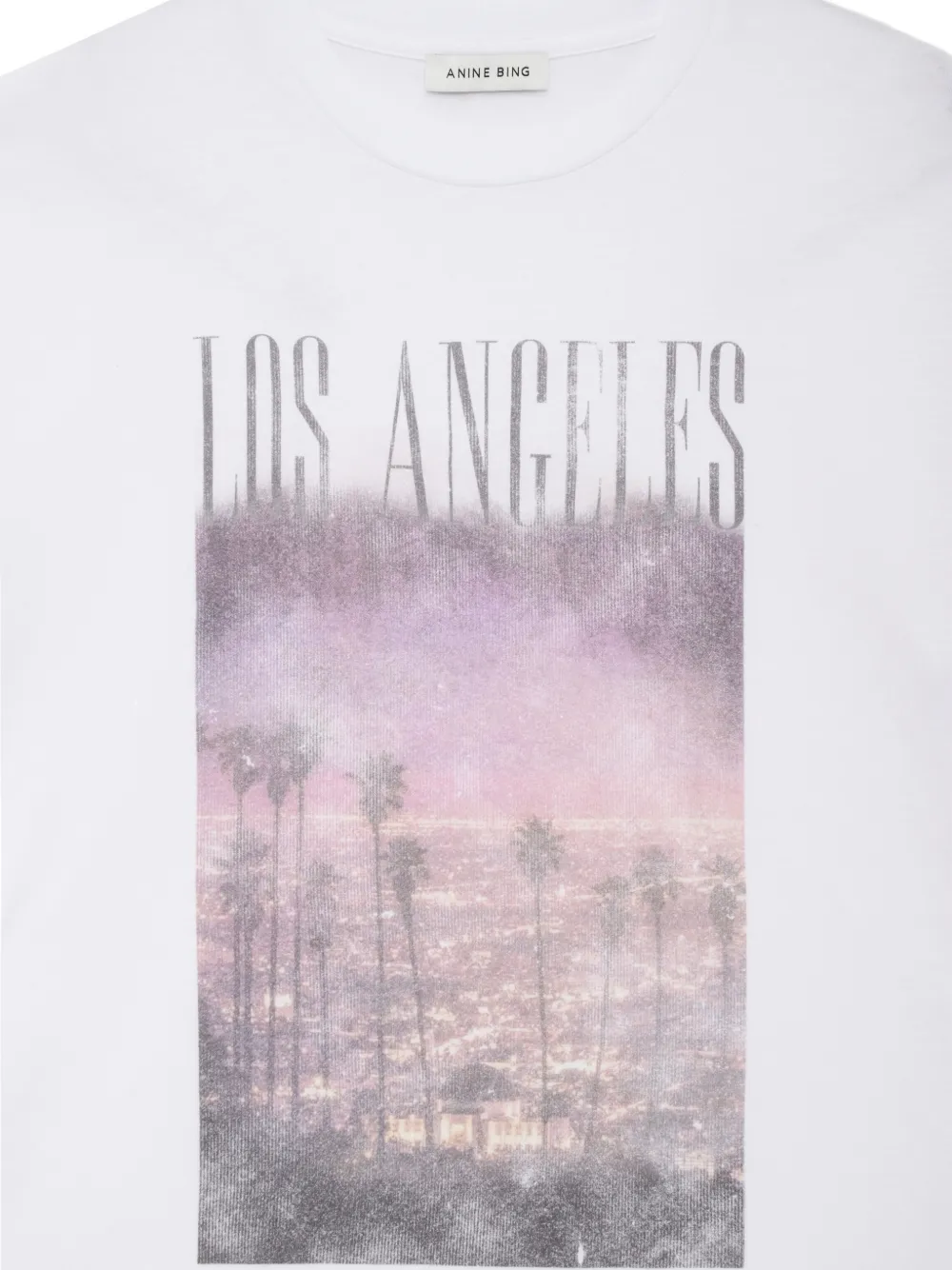 ANINE BING Cade tee Los Angeles wit