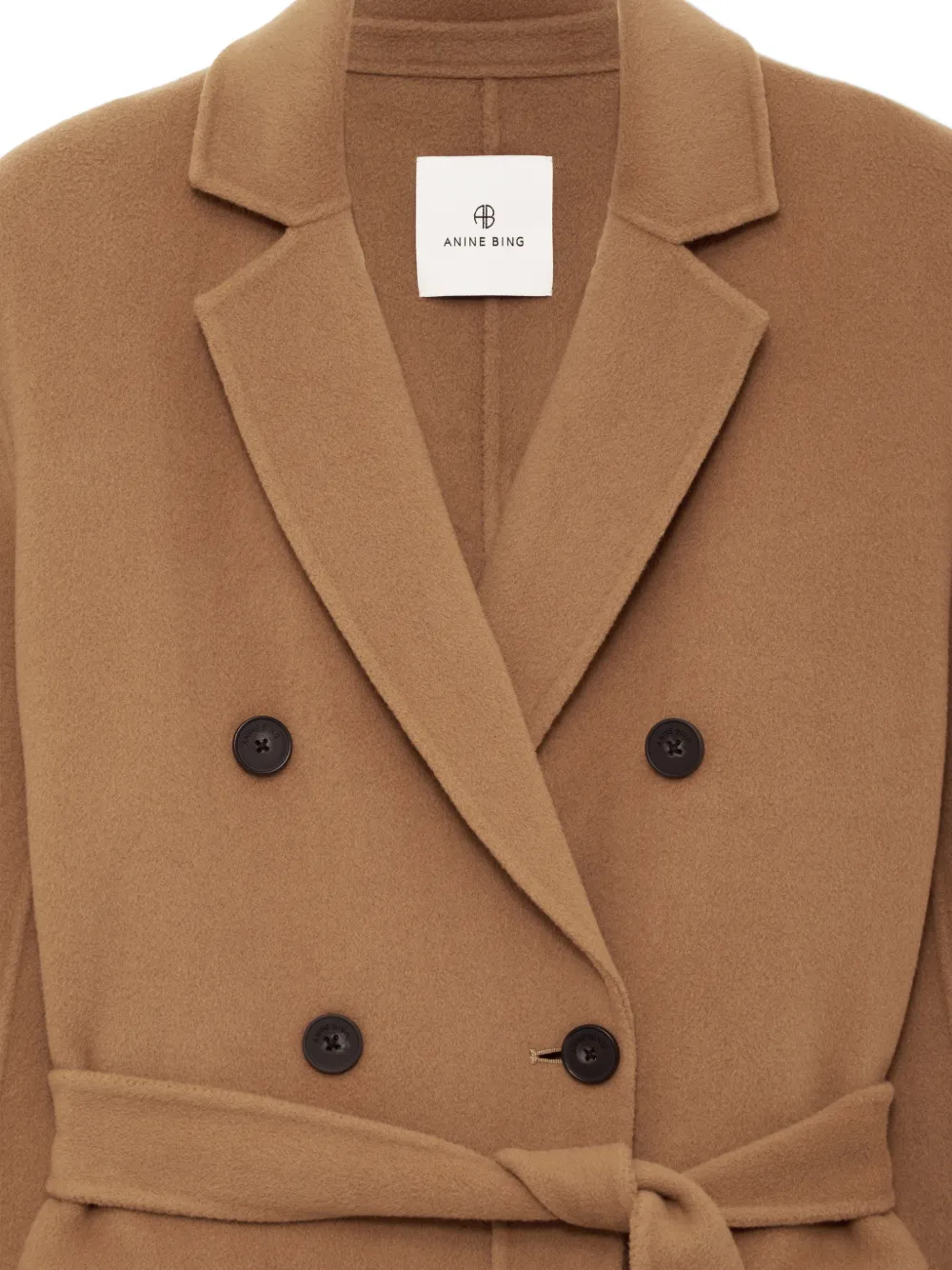 ANINE BING Sana jas van kasjmierblend Beige