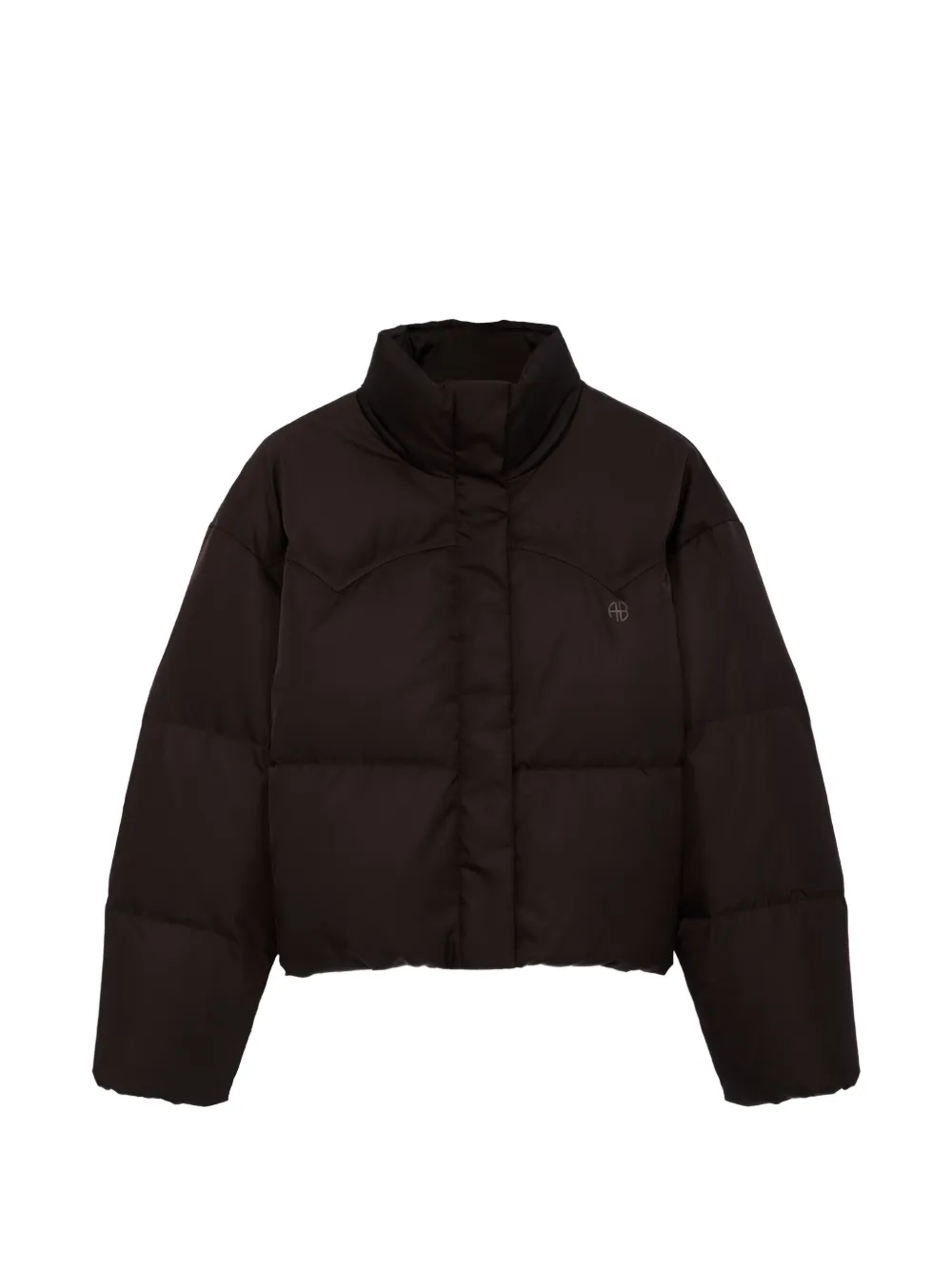 ANINE BING Oslo Cropped-Steppjacke - dark brown - Braun