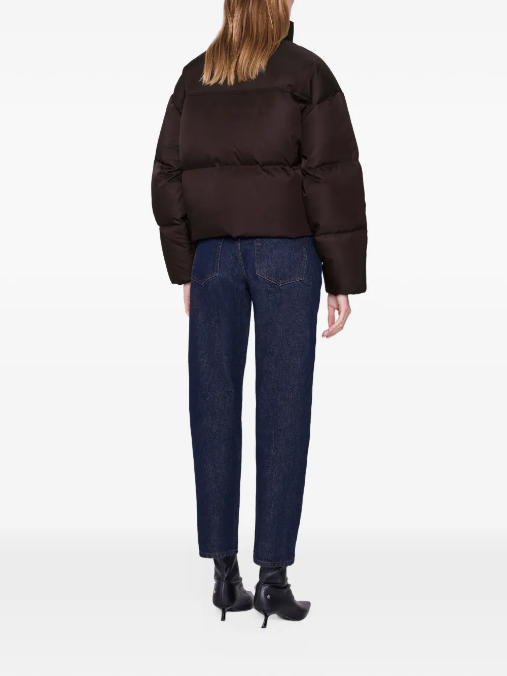 ANINE BING Oslo cropped donsjack Bruin