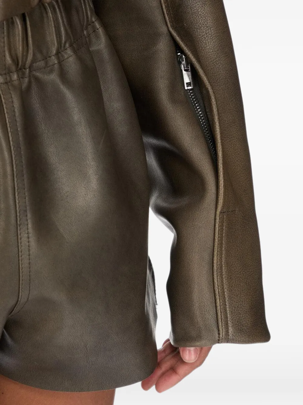 Rick Owens Mac bomberjack met kraag Bruin