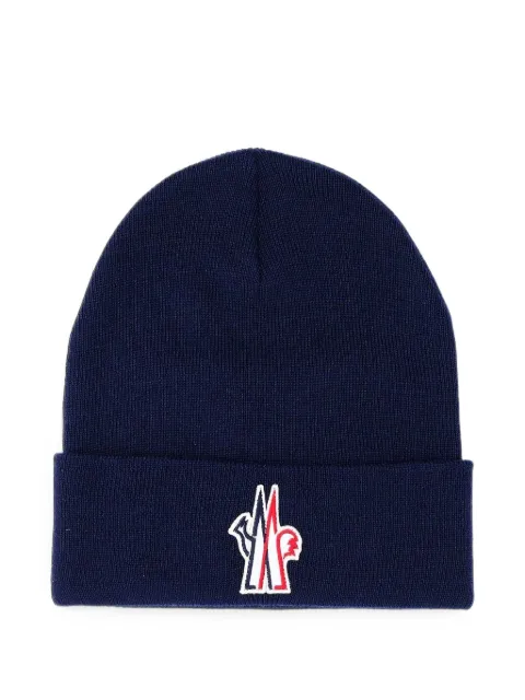 Moncler Grenoble logo-embroidered beanie hat