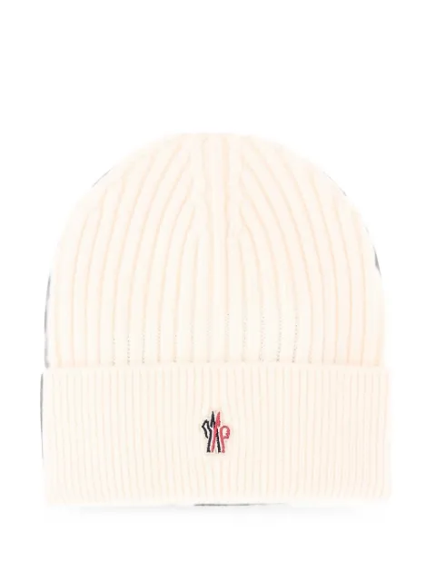 Moncler Grenoble logo-embroidered ribbed beanie hat