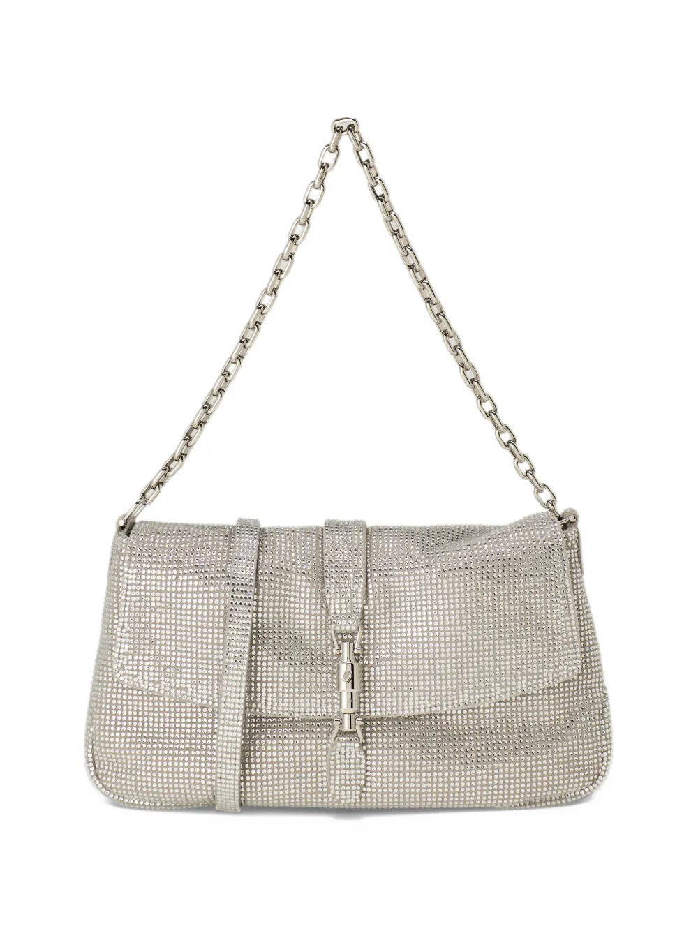 Gucci Aperitivo crystal medium shoulder bag Zilver