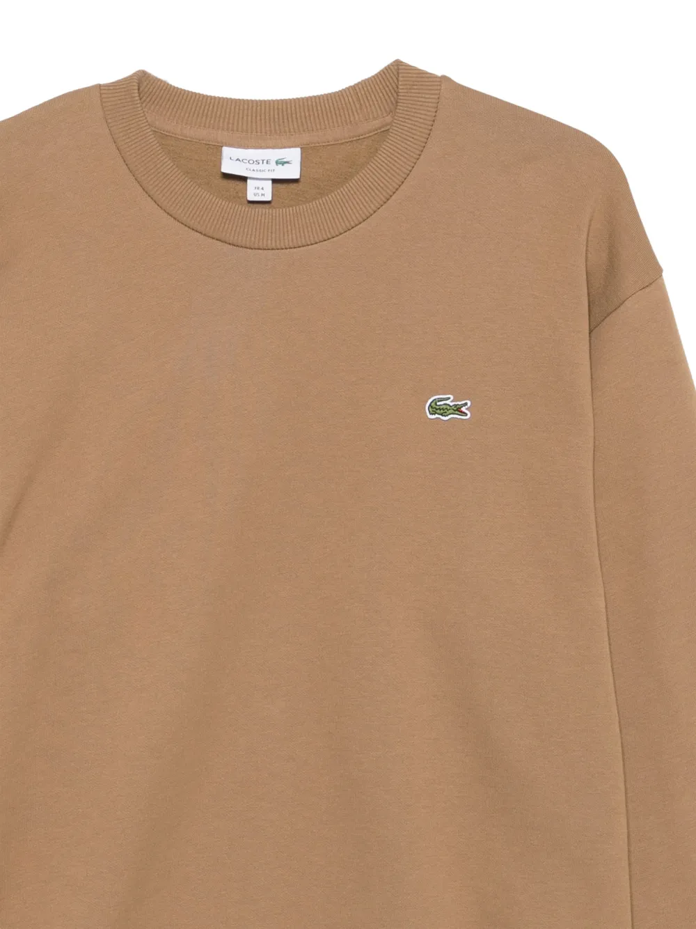 Lacoste logo-patch sweatshirt Beige