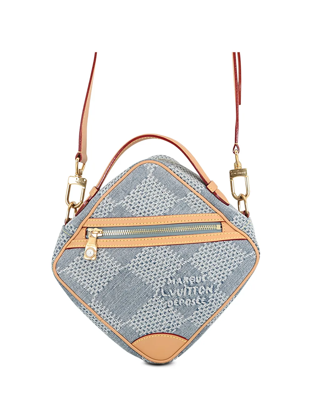 Louis Vuitton Pre-Owned 2021-2026 Damier Denim 3D Chess Messenger satchel - Blue