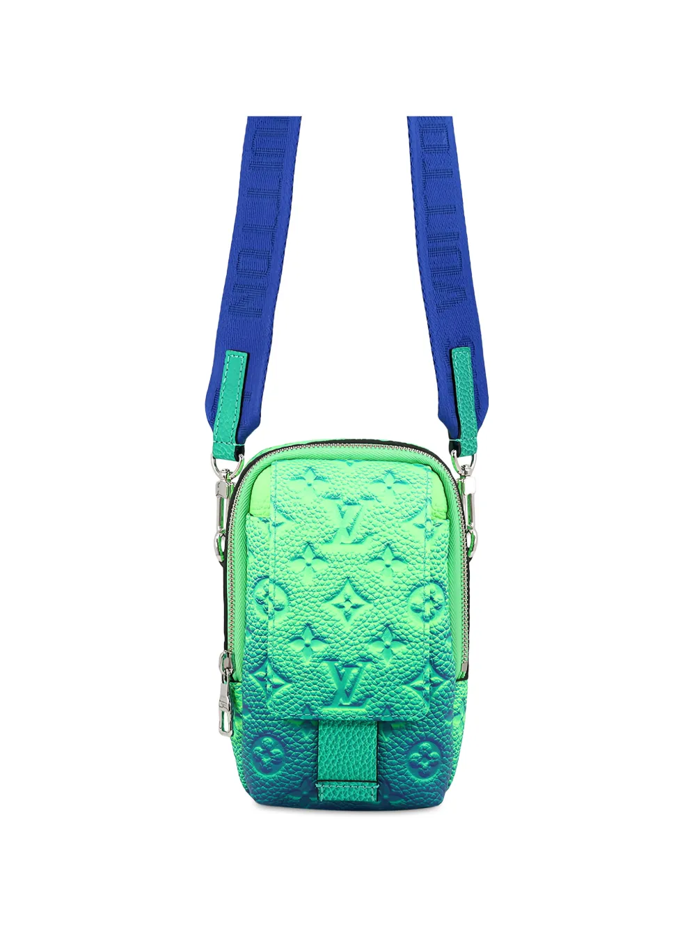 Louis Vuitton Pre-Owned 2022 Monogram Taurillon Illusion Double Phone Pouch crossbody bag - Verde