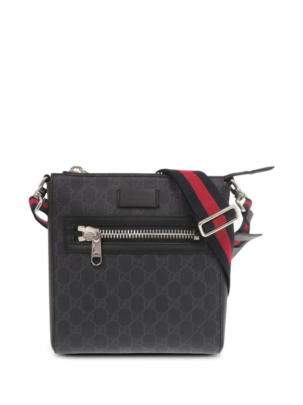 Gucci Pre-Owned 2000-2015 GG Supreme Web Messenger Bag crossbody bag - Black