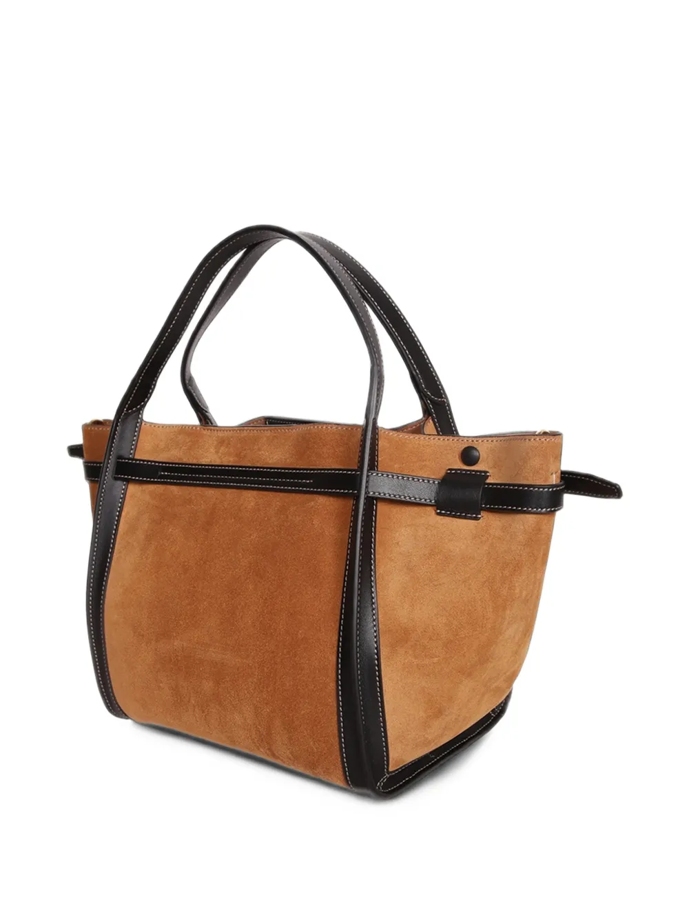 Tod's T Signature suède schoudertas Bruin