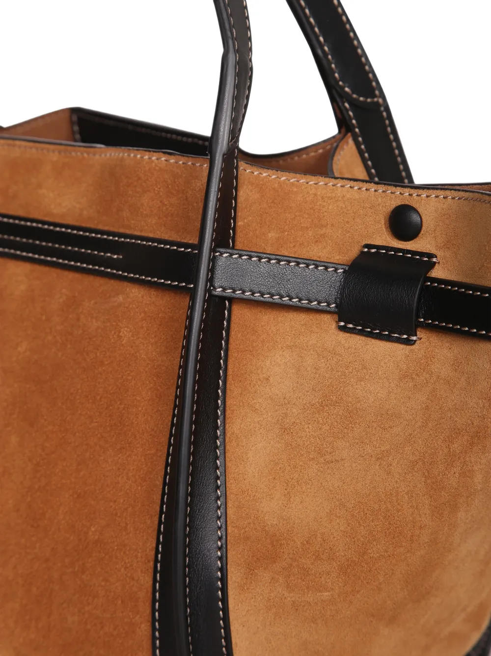 Tod's T Signature suède schoudertas Bruin