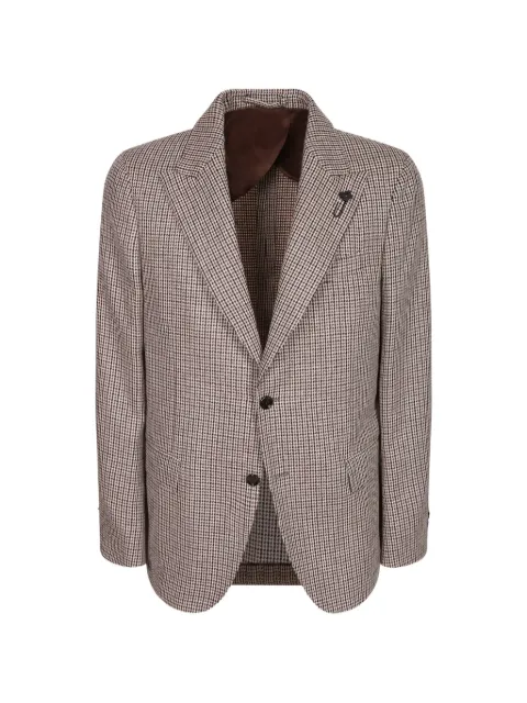 Lardini houndstooth-pattern blazer