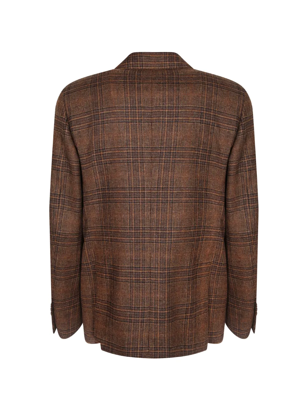 Lardini check-pattern peak-lapel blazer Bruin