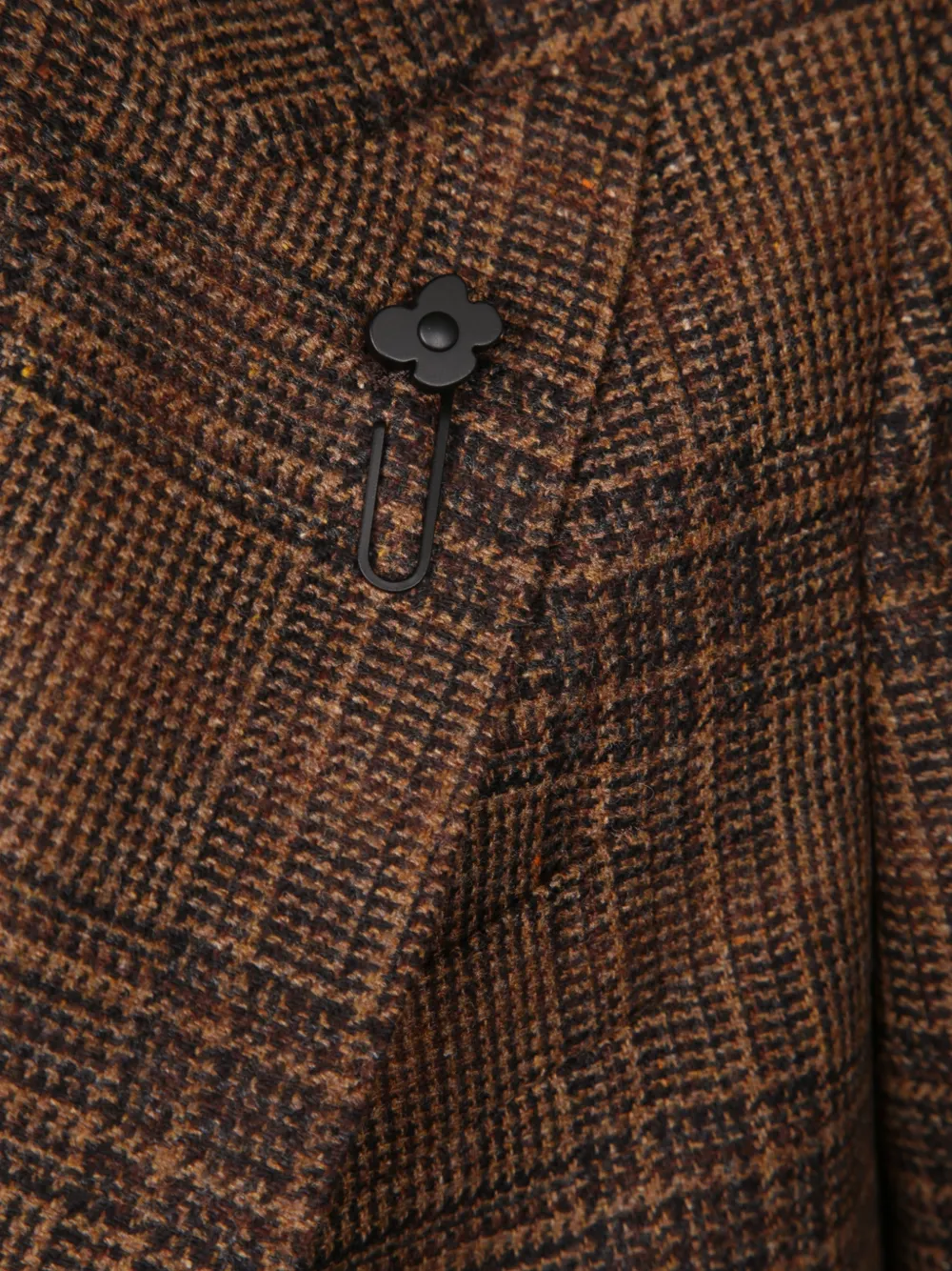 Lardini check-pattern peak-lapel blazer Bruin