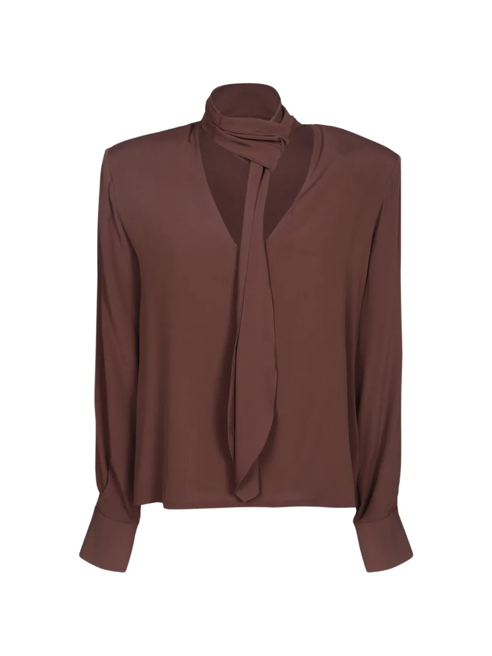 Federica Tosi tie-neck blouse Bruin