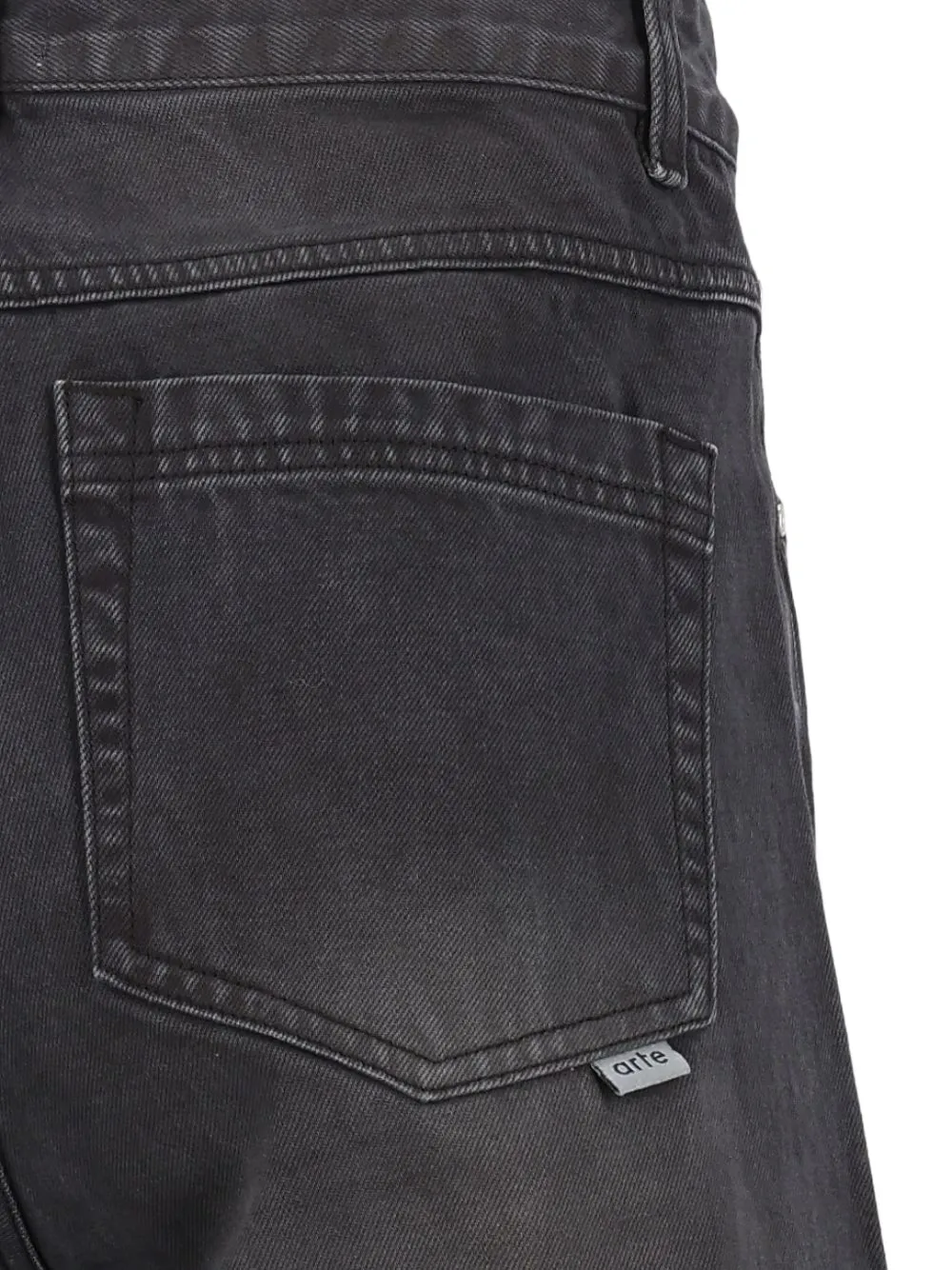 Arte Antwerp Jeans met vervaagd-effect Zwart