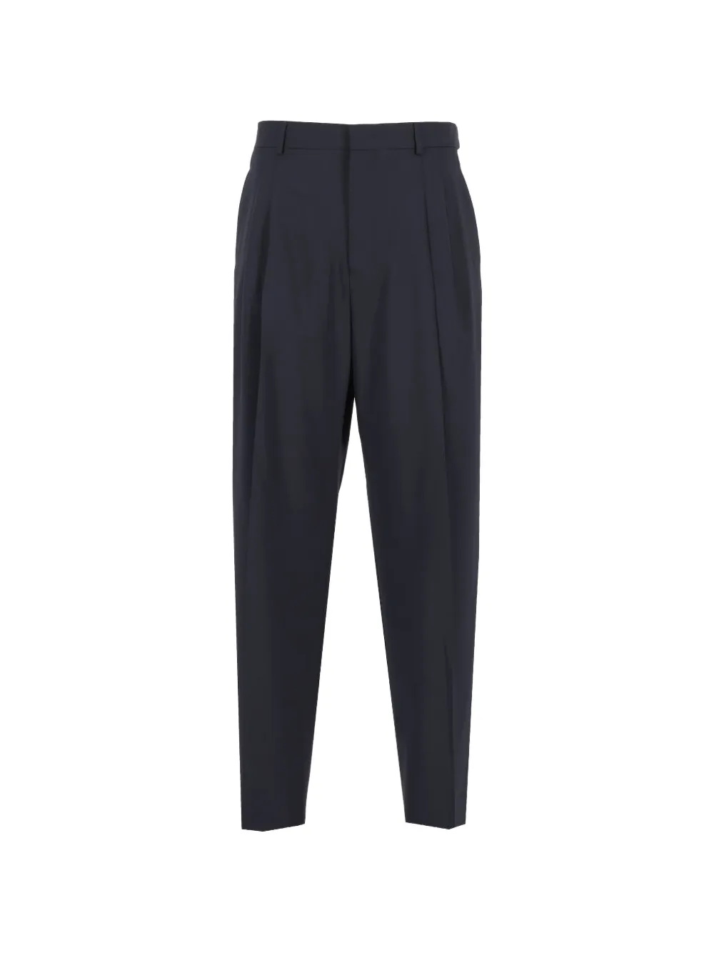Emporio Armani double-pleated wide-leg trousers - Blu