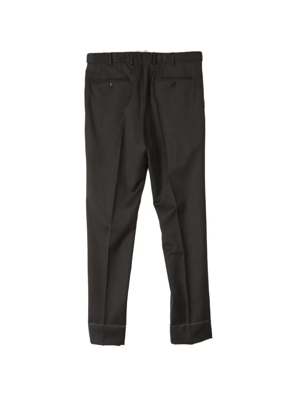 Brioni Plooibroek van wollen gabardine Bruin