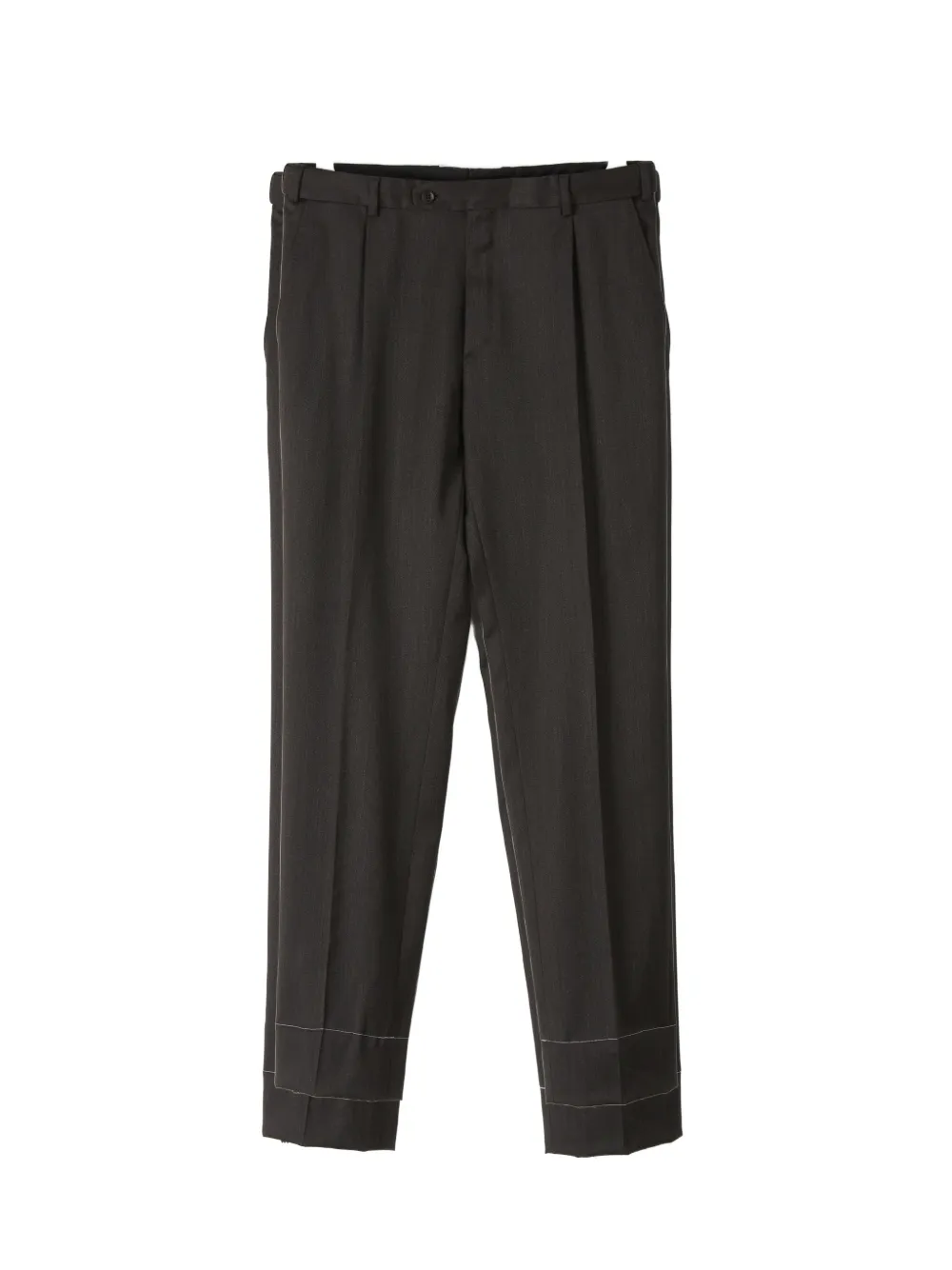Brioni Plooibroek van wollen gabardine Bruin