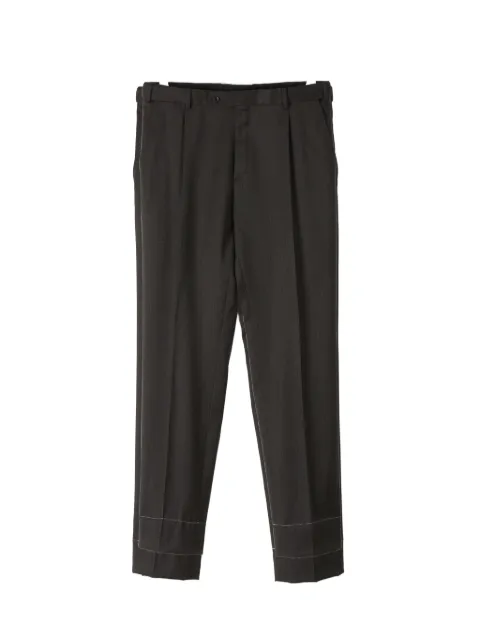 Brioni pantalones de lana con pinzas