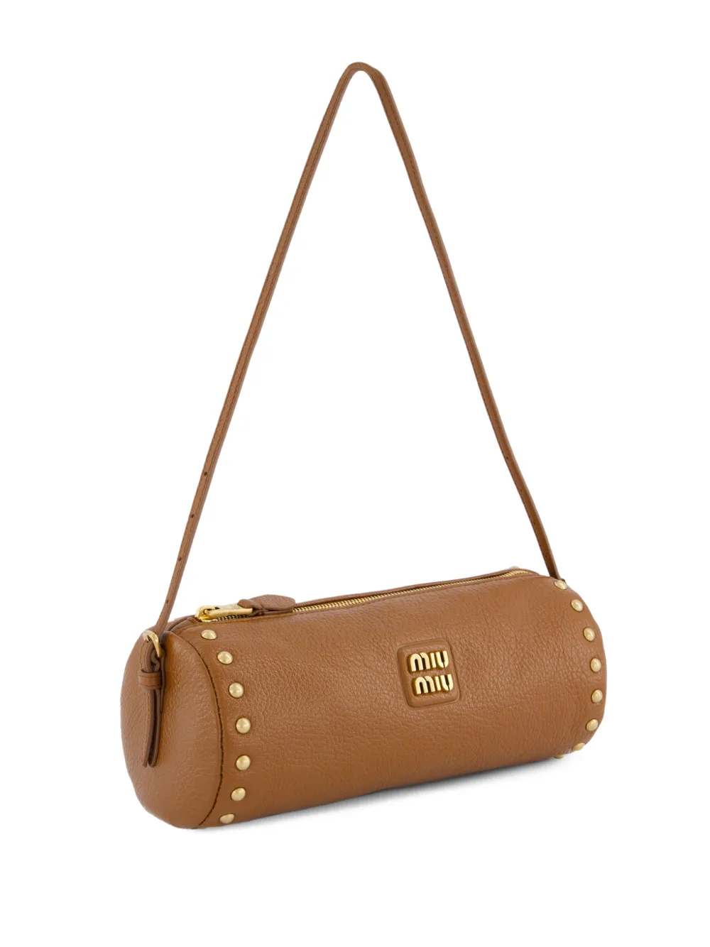 Miu Leren buidel Bruin