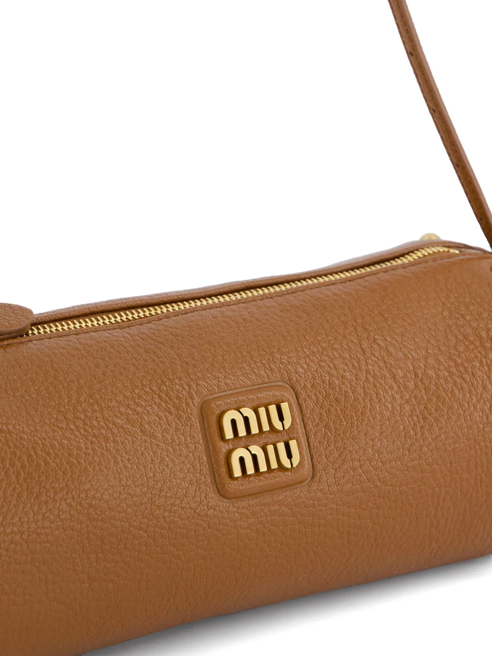 Miu Leren buidel Bruin