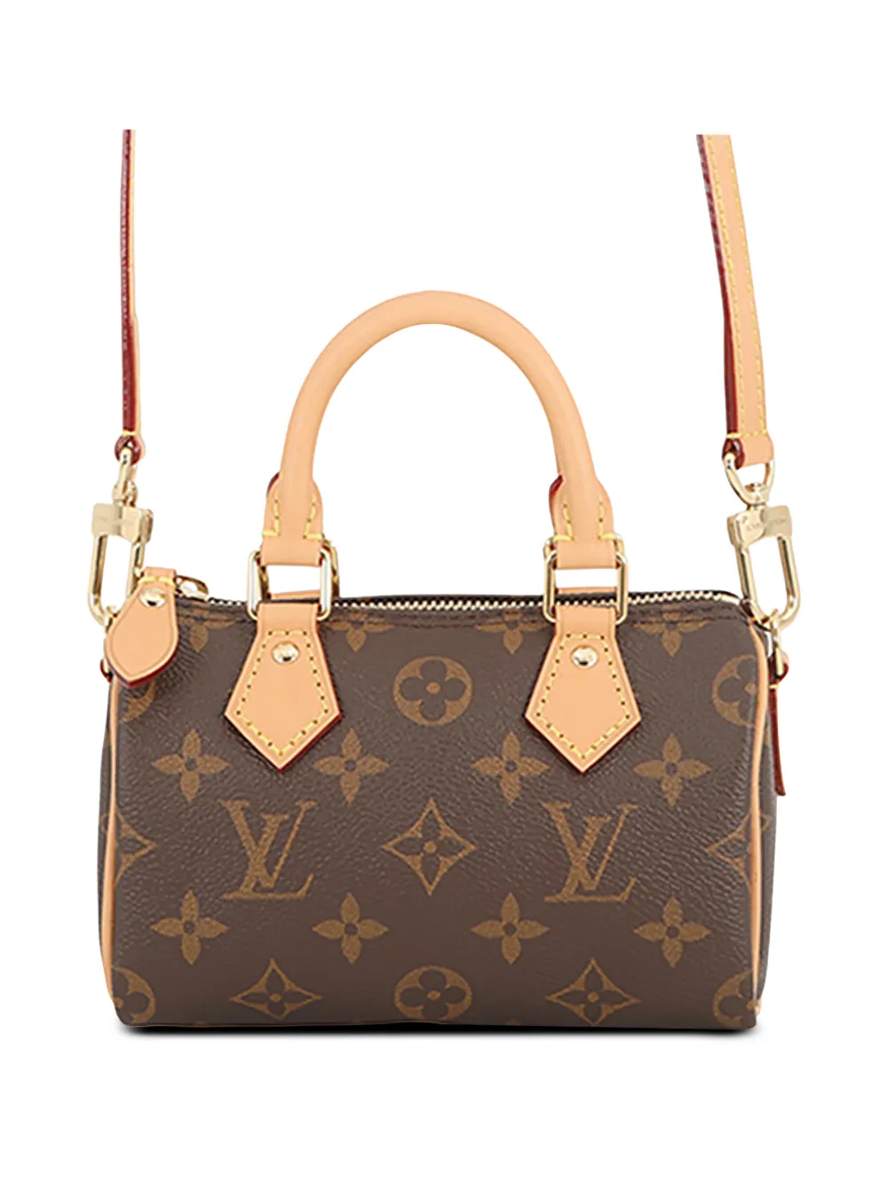 Louis Vuitton Pre-Owned 2021-2026 Monogram Nano Speedy satchel - Braun