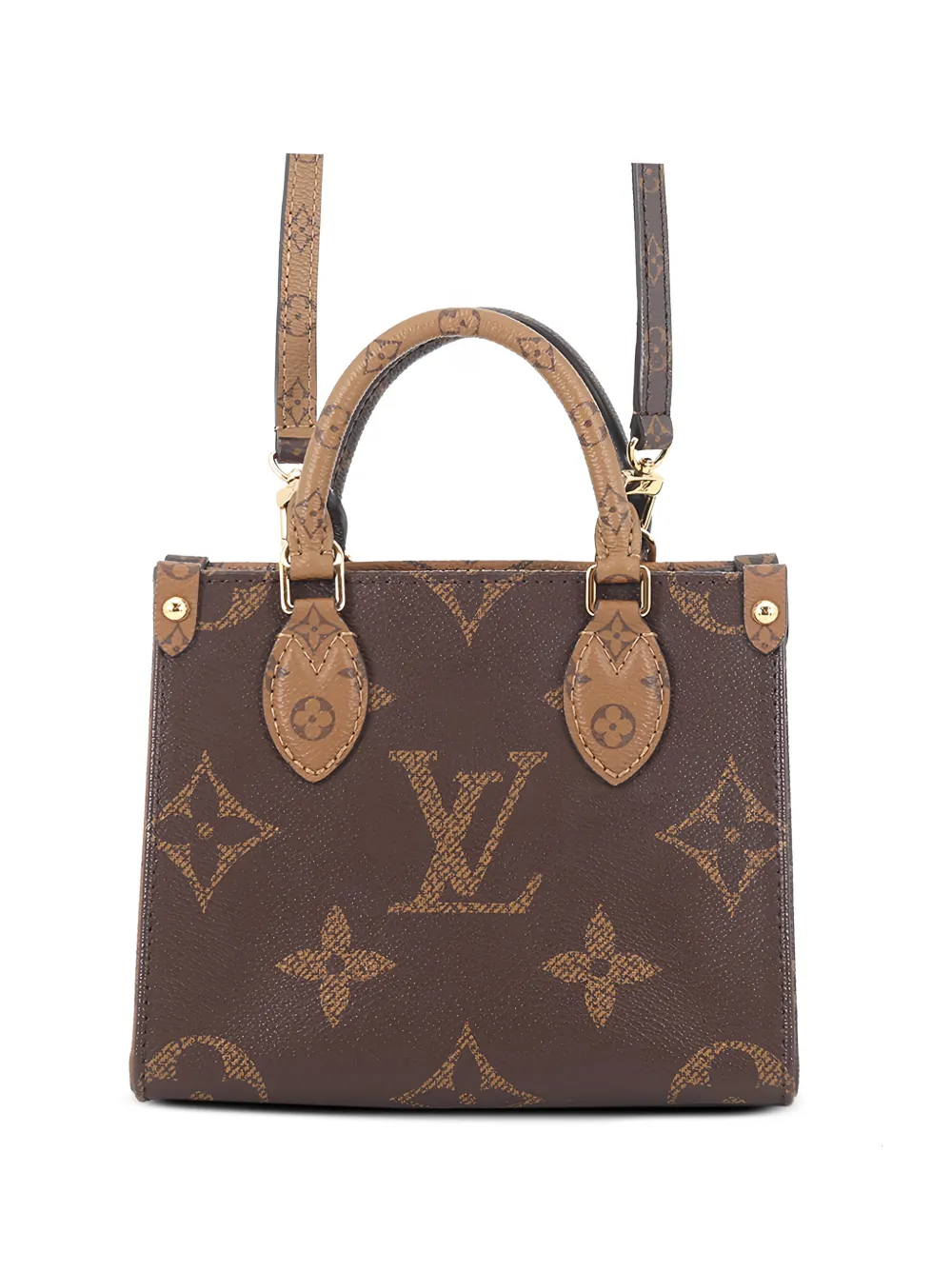 Louis Vuitton Pre-Owned 2021-2026 Monogram Reverse OnTheGo BB satchel - Marrone