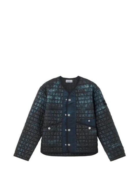 Stone Island quilted garment-dyed jacket