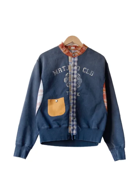 KHOKI patchwork logo-print cardigan