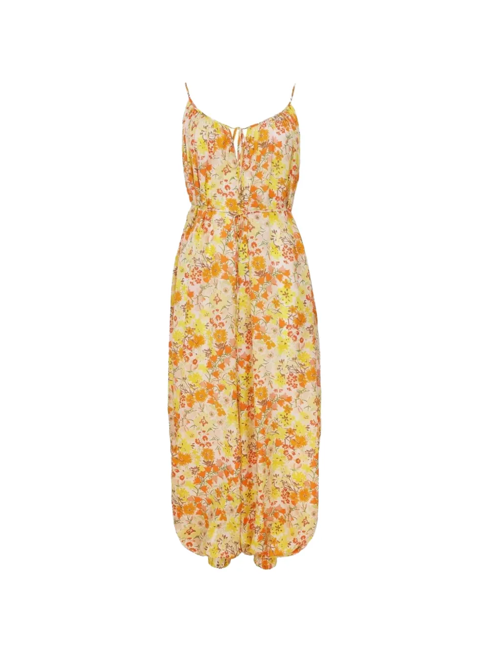 Zimmermann Solstice Floral-print Silk Jumpsuit In Multi