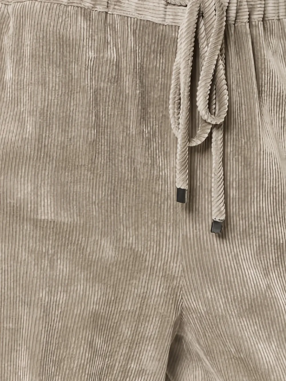 Antonelli ribbed drawstring trousers Beige