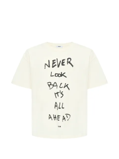 MSGM Kids slogan-print T-shirt
