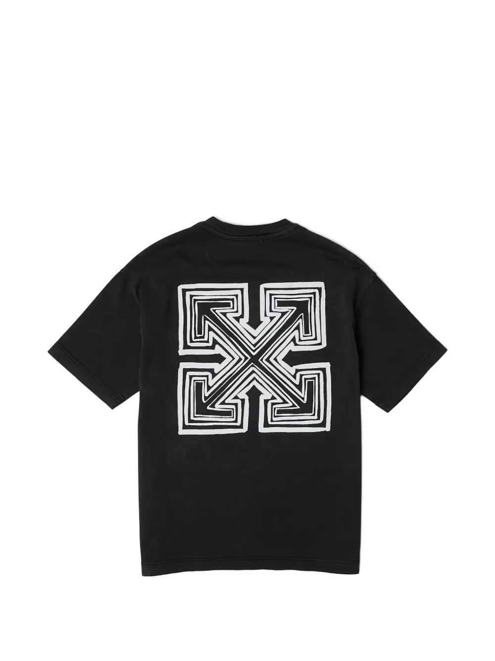 Off-White Kids T-shirt met Arrows-print en logo-print Zwart