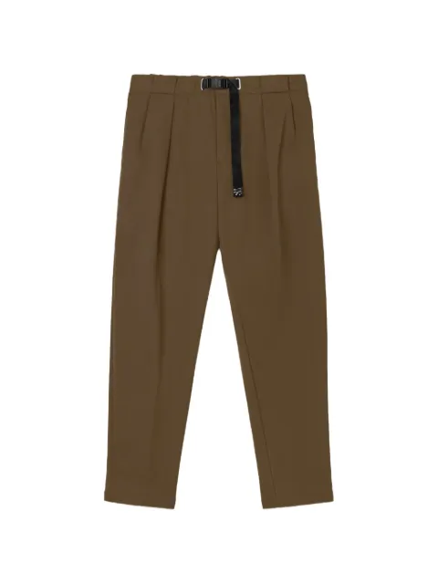 White Sand belted pleated trousers