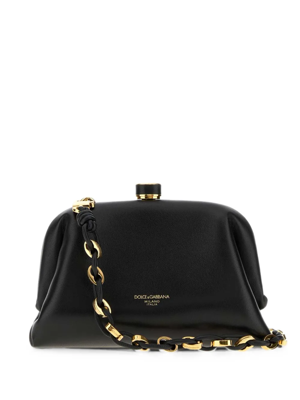 Dolce & Gabbana mini Grandma handbag in plongé nappa leather - Noir Dolce & Gabbana mini Grandma handbag in plongé nappa leather - Noir