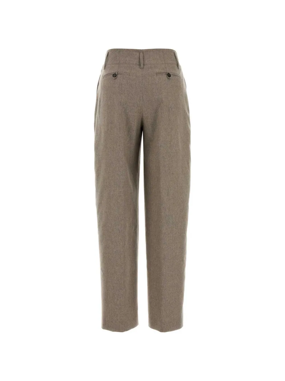 PT Torino Plooibroek met toelopende pijpen Beige