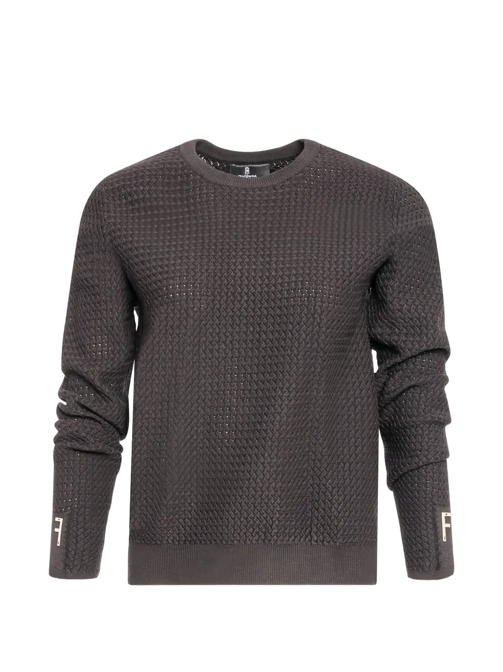 FRACOMINA chevron-knit sweater - Gris FRACOMINA chevron-knit sweater - Gris