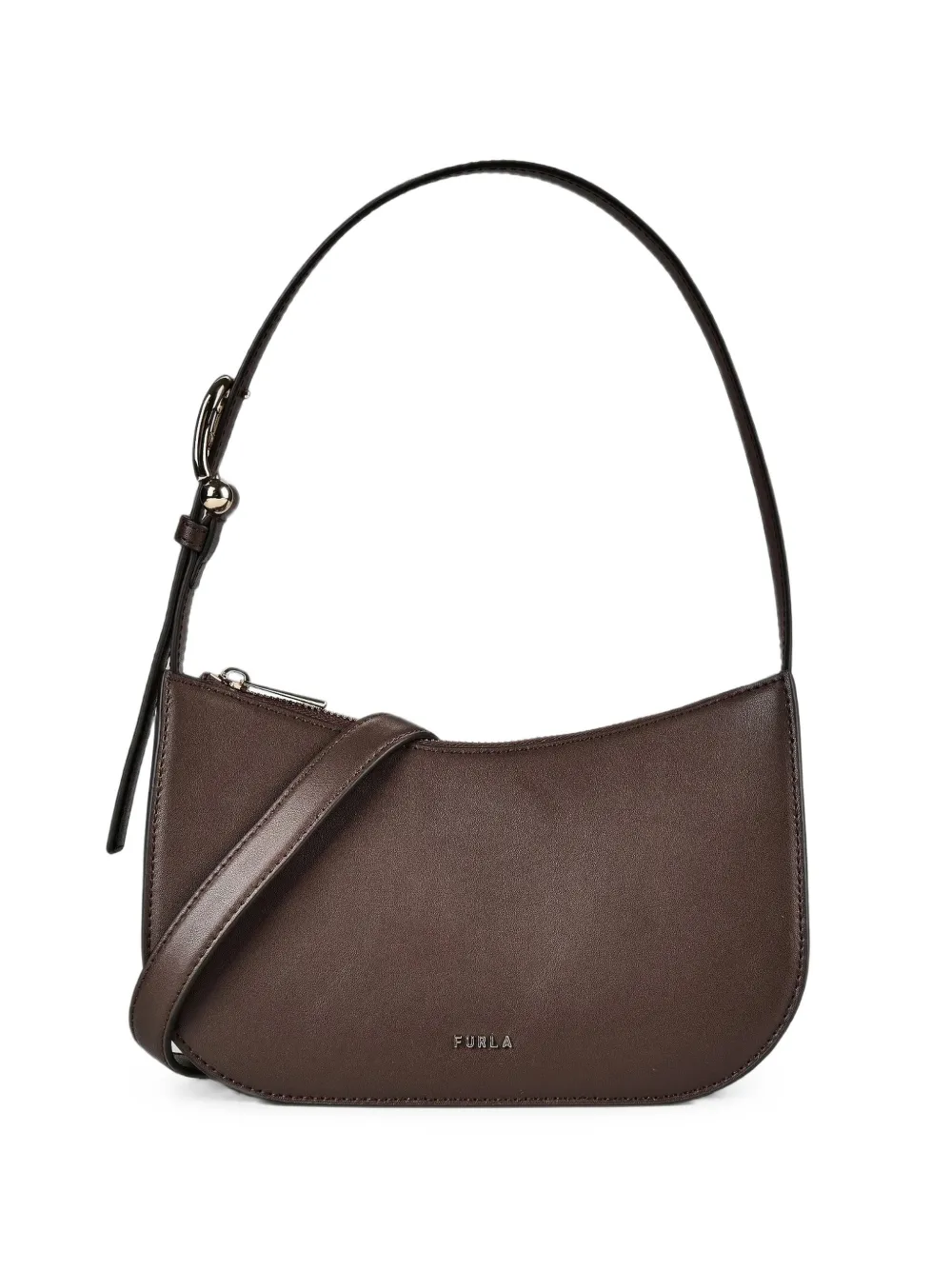 Furla suede-panel shoulder bag