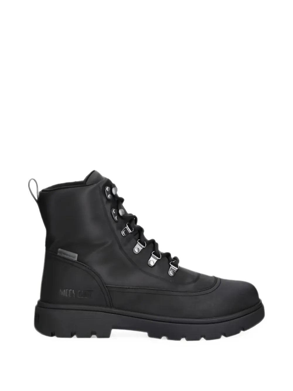 Moon Boot combat boots black nylon - Noir