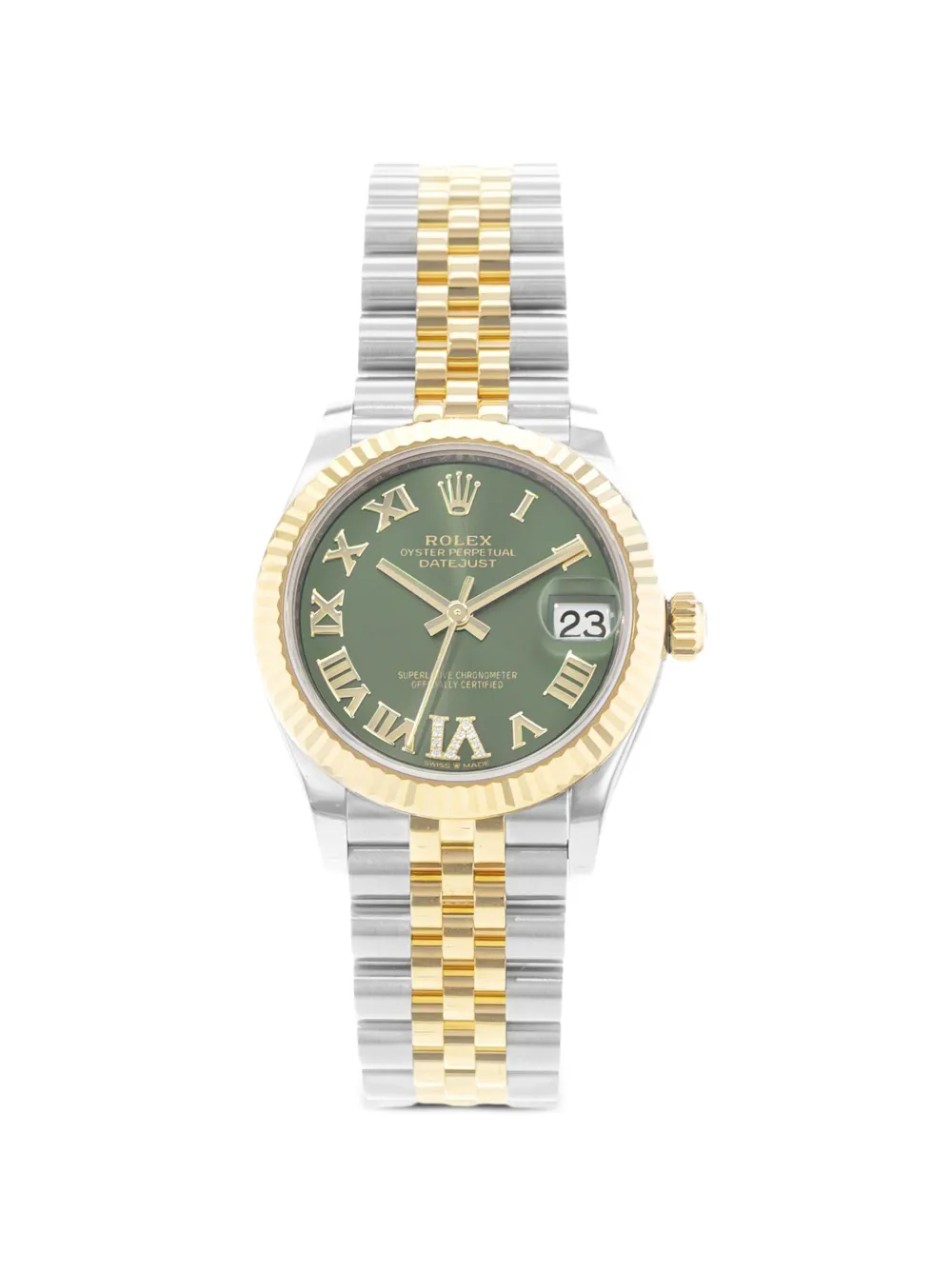 Rolex Oyster Perpetual Datejust Armbanduhr 31 mm - Grün