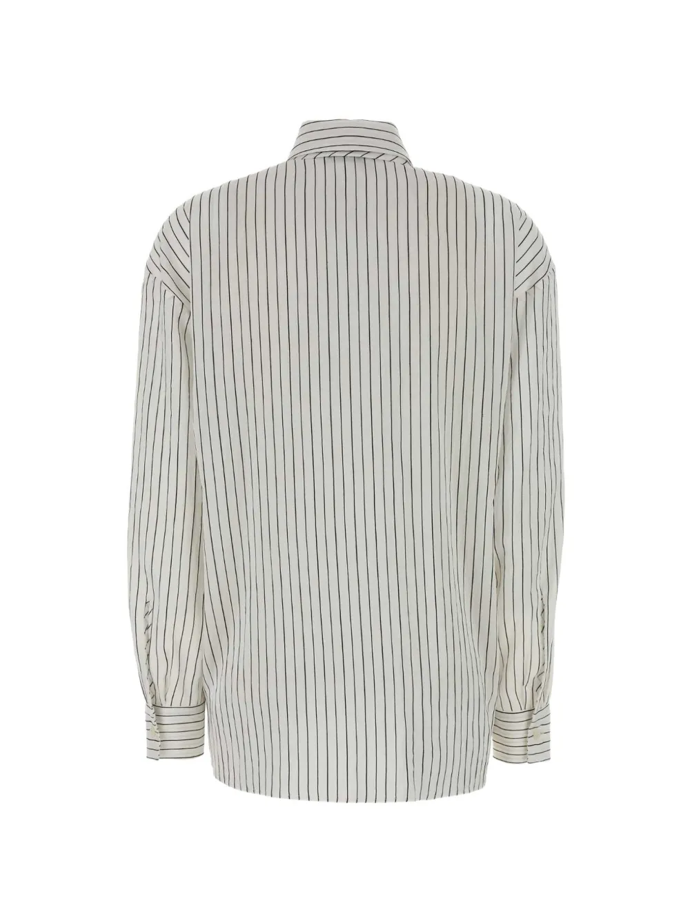PT Torino Camille gestreepte blouse met strikdetail Beige
