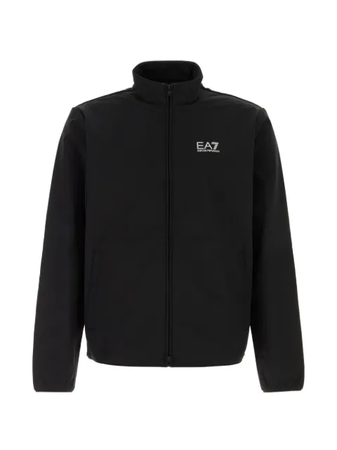 Ea7 Emporio Armani logo-print zip-up jacket