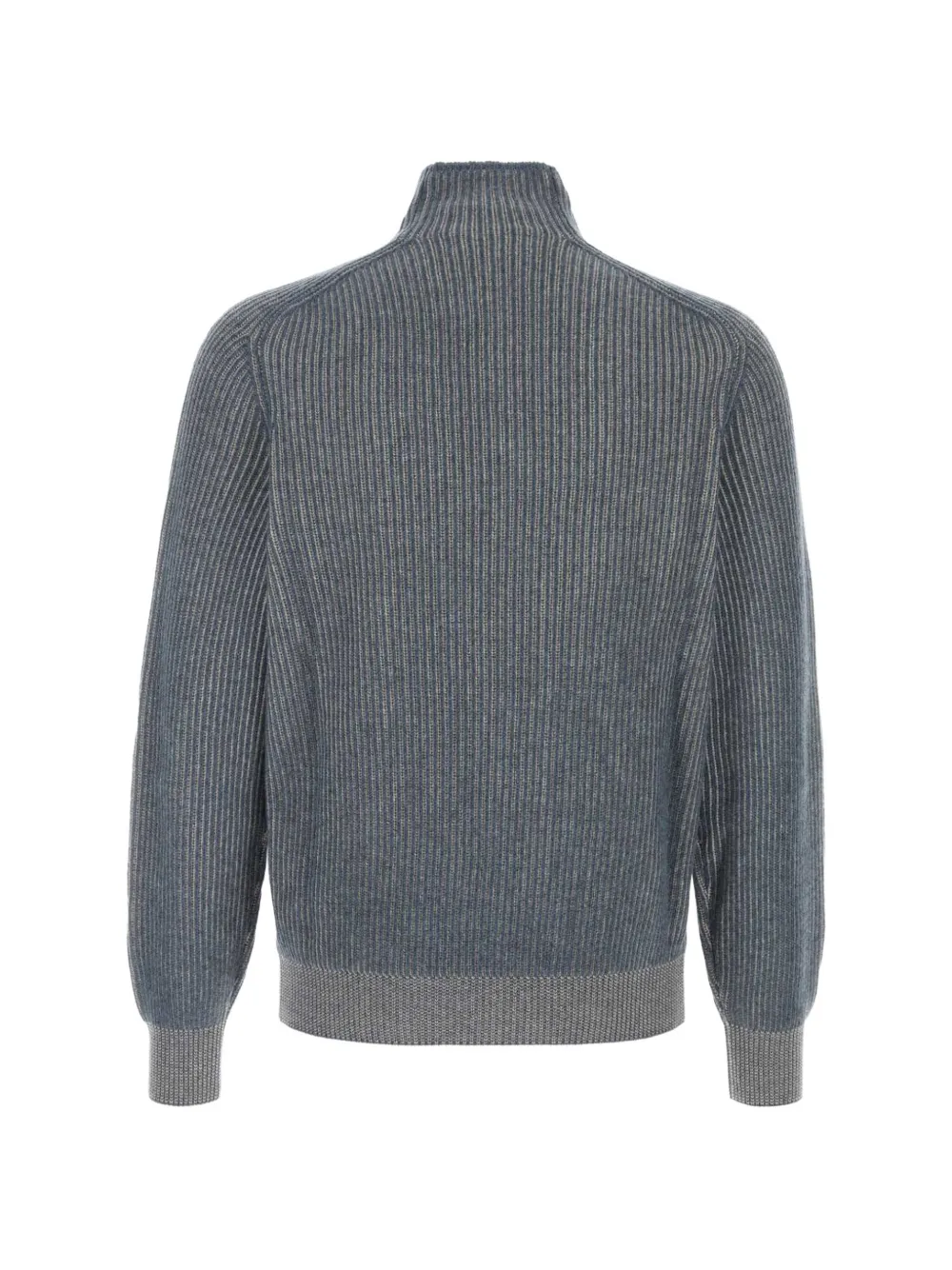 Brunello Cucinelli ribbed-knit cashmere sweater Blauw