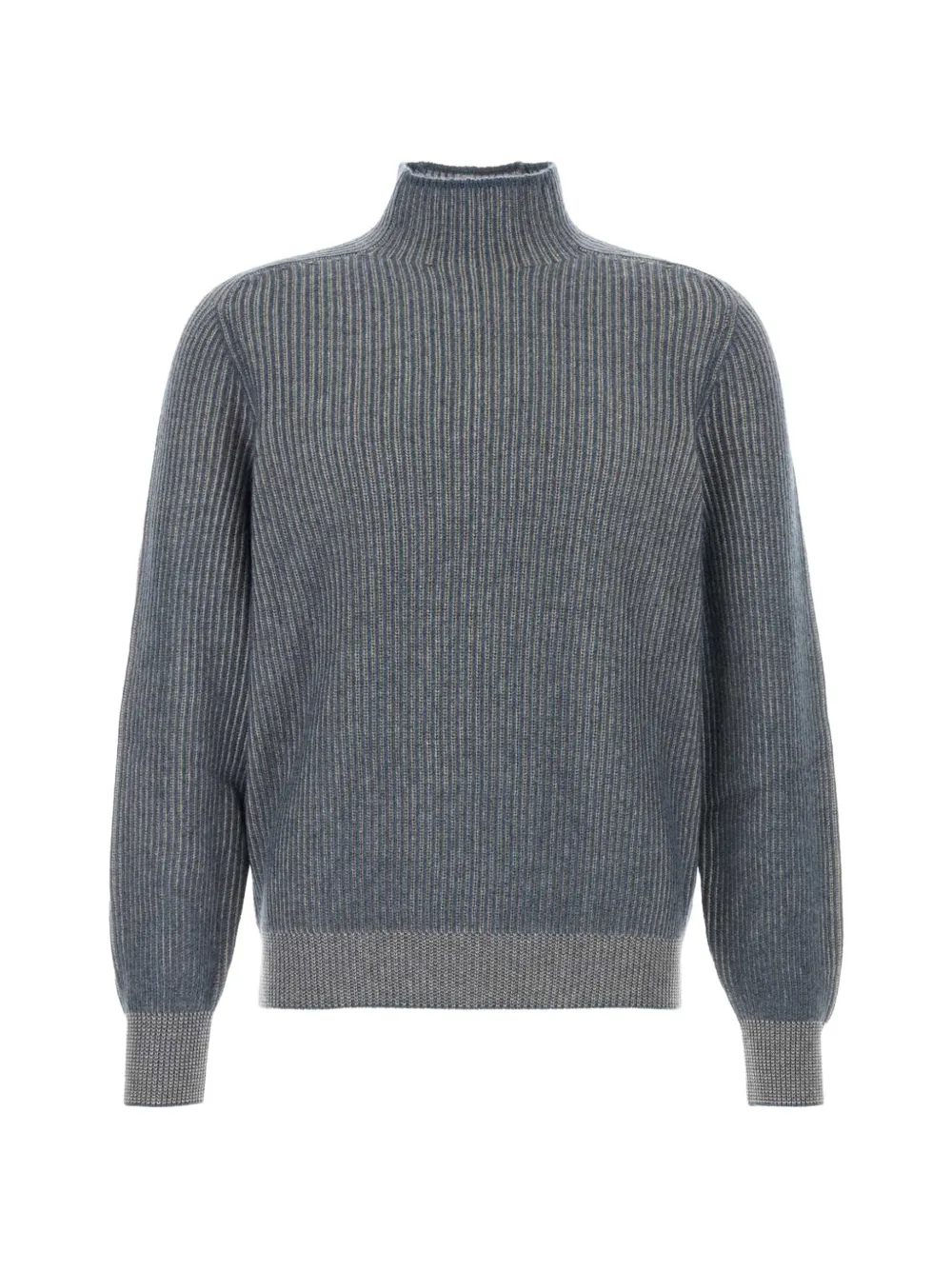 Brunello Cucinelli ribbed-knit cashmere sweater - Blue