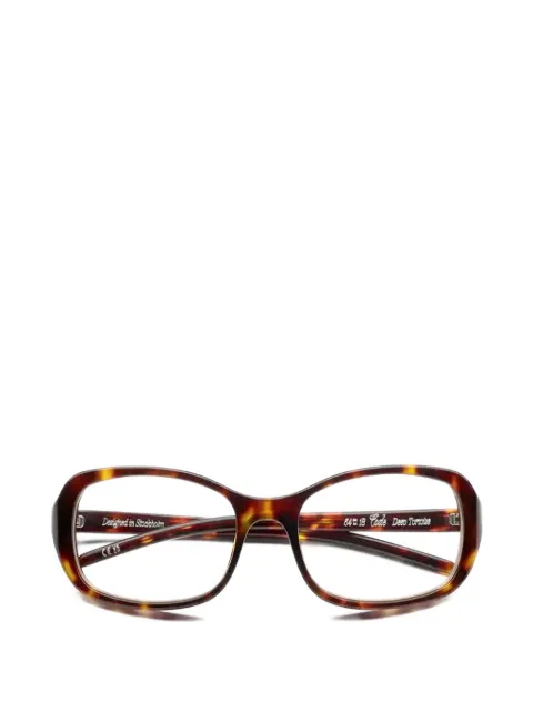 Chimi Code tortoiseshell-effect rectangle-frame glasses