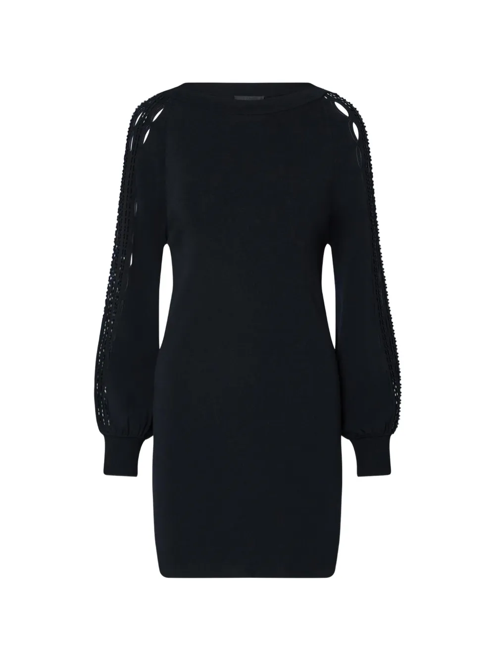 LIU JO dress with cut-outs embroidered - Nero