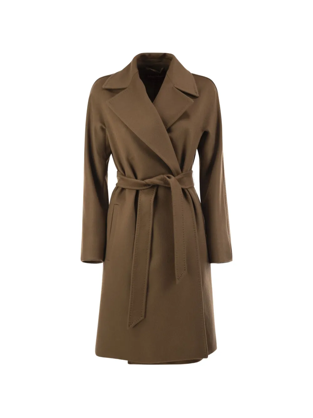 Max Mara belted wrap coat - Braun